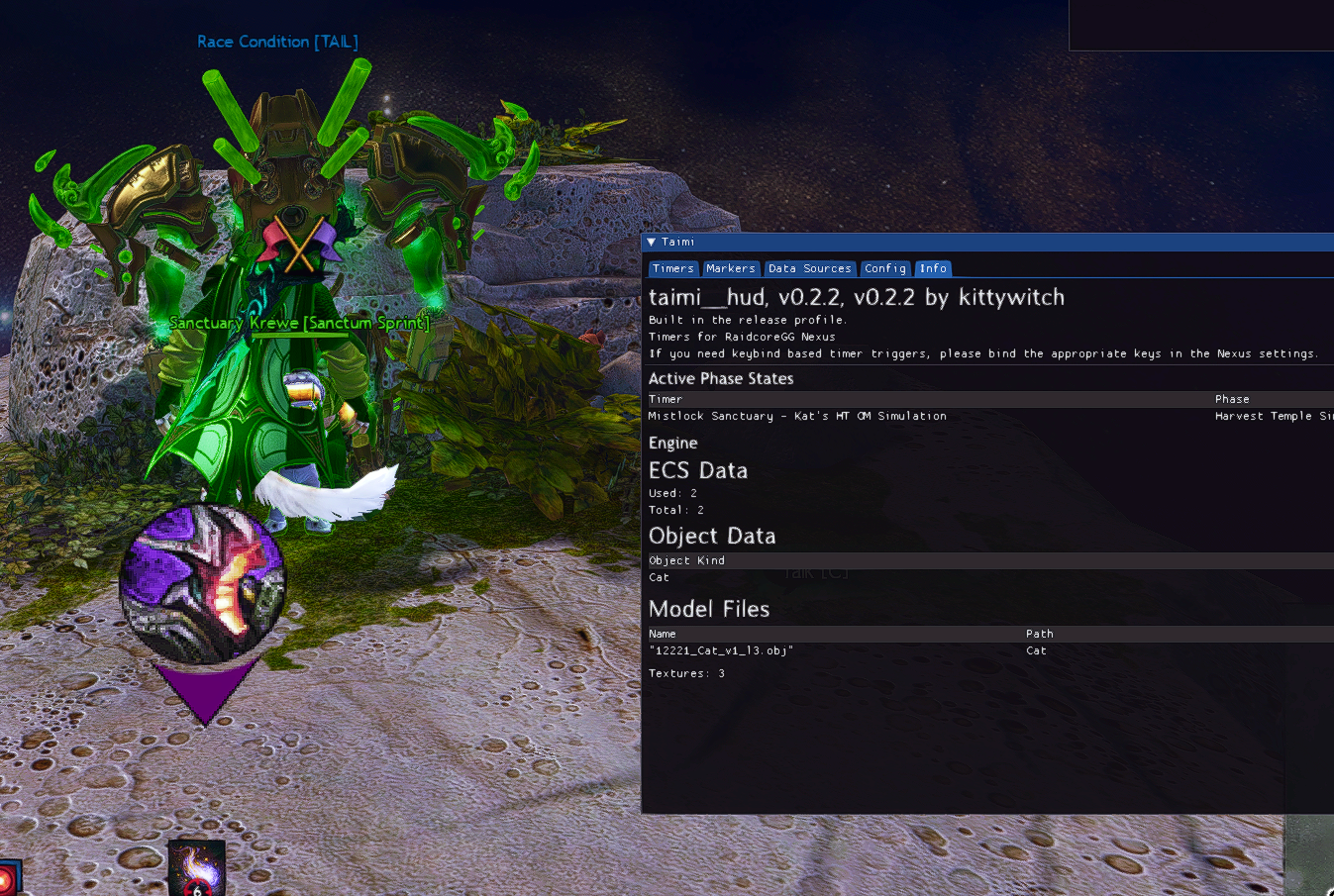 TaimiHUD's billboard test